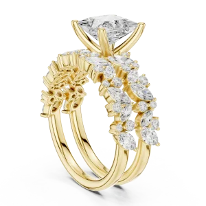 Ethereal Princess Cut Solitaire Statement Ring - Image 3