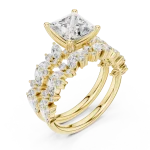 Ethereal Princess Cut Solitaire Statement Ring