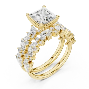 Ethereal Princess Cut Solitaire Statement Ring