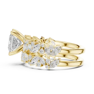 Ethereal Princess Cut Solitaire Statement Ring - Image 4