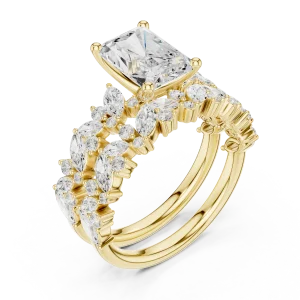 Ethereal Radiant Cut Solitaire Statement Ring