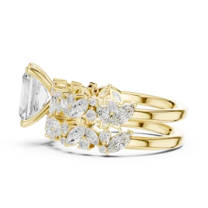 Ethereal Radiant Cut Solitaire Statement Ring - Image 4