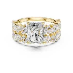 Ethereal Radiant Cut Solitaire Statement Ring - Image 2