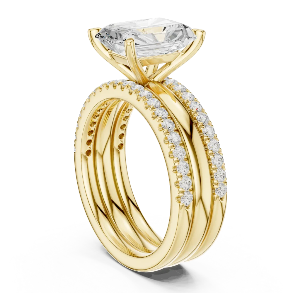Luminary Radiant Cut Hidden Halo Solitaire Ring - Image 3