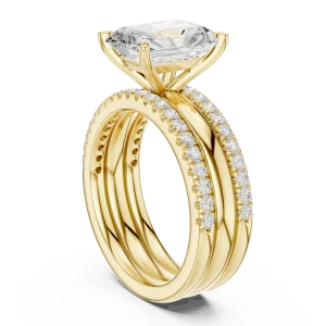 Luminary Radiant Cut Hidden Halo Solitaire Ring - Image 3