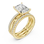 Luminary Radiant Cut Hidden Halo Solitaire Ring
