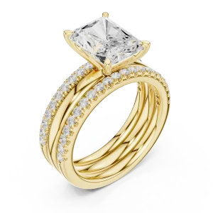 Luminary Radiant Cut Hidden Halo Solitaire Ring