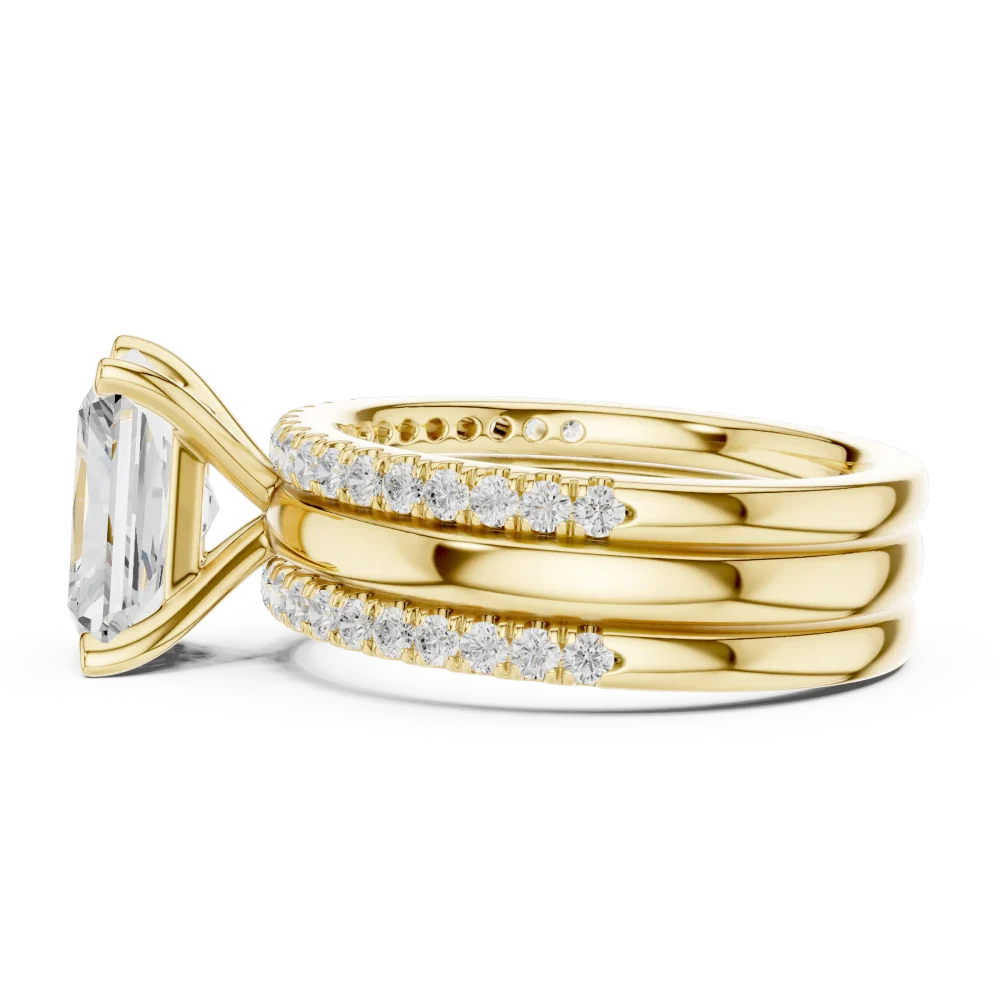 Luminary Radiant Cut Hidden Halo Solitaire Ring - Image 4