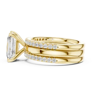 Luminary Radiant Cut Hidden Halo Solitaire Ring - Image 4
