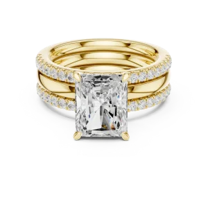 Luminary Radiant Cut Hidden Halo Solitaire Ring - Image 2